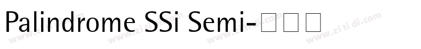 Palindrome SSi Semi字体转换